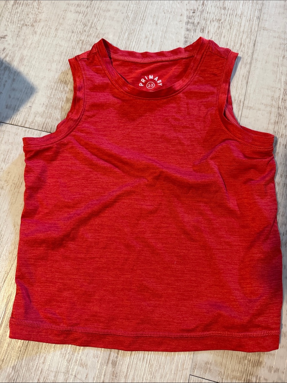 Primary Bright Red Girls Tank Top